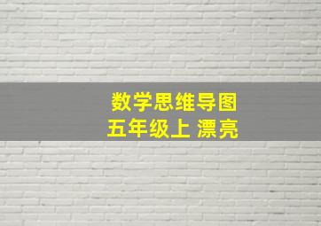 数学思维导图五年级上 漂亮